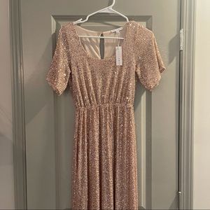 BalticBorn Rose Gold Sequin Dress
